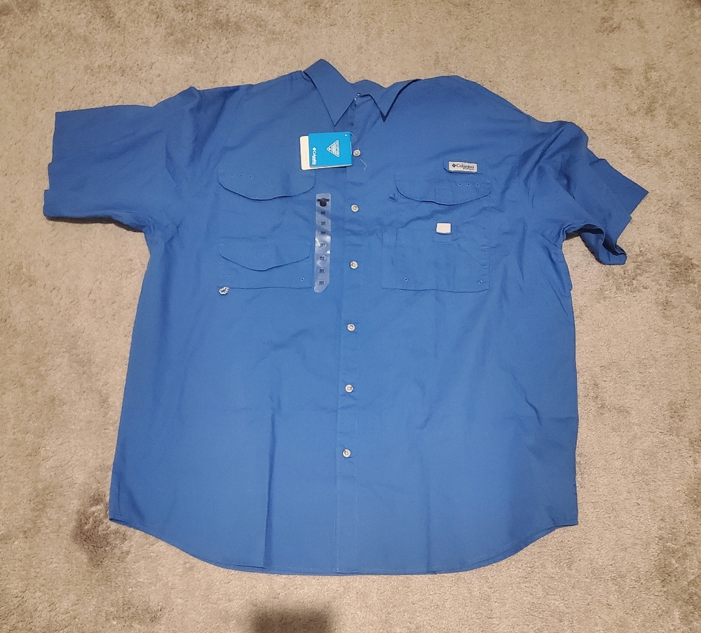 COLUMBIA mens pfg short sleeve shirt nwt